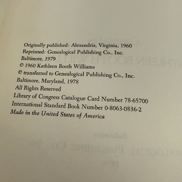 Marriages Of Goochland County Virginia 1733-1815 Genealogical Book - Picture 4 of 5